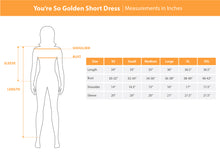 Load image into Gallery viewer, You&#39;re So Golden Short Dress
