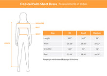 Load image into Gallery viewer, Tropical Palm Short Dress
